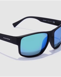 Hawkers Co - HAWKERS - Polarized Black Emerald Faster Raw Sunglasses for Men and Women UV400