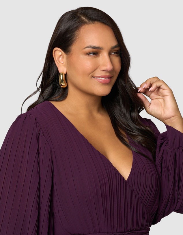 Pink Dusk by Curve Project - Secret Rendezvous Maxi Dress
