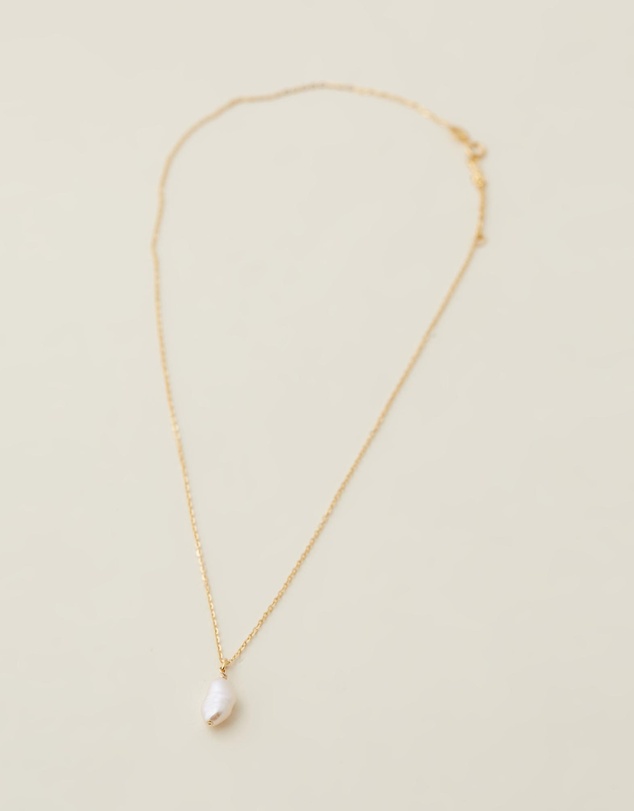 SAINT VALENTINE - Keshi Pearl Necklace - Gold