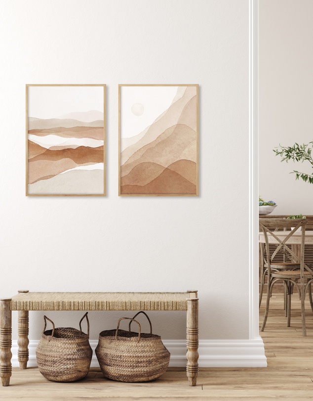 Olive et Oriel - Earthen II Art Print