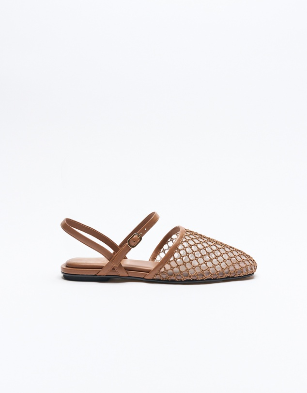 Walnut Melbourne - Anni Leather Flat