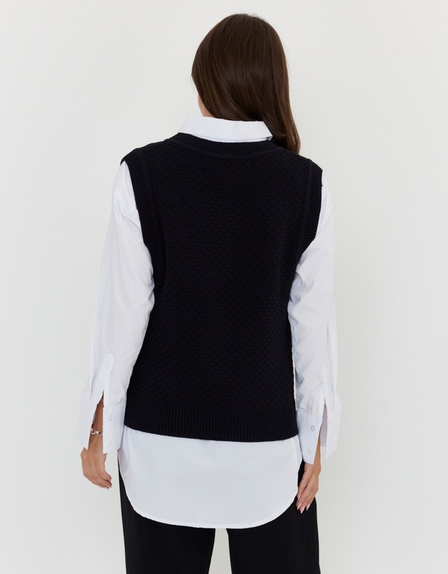 ALEXANDRA - Lula Knit Vest Black