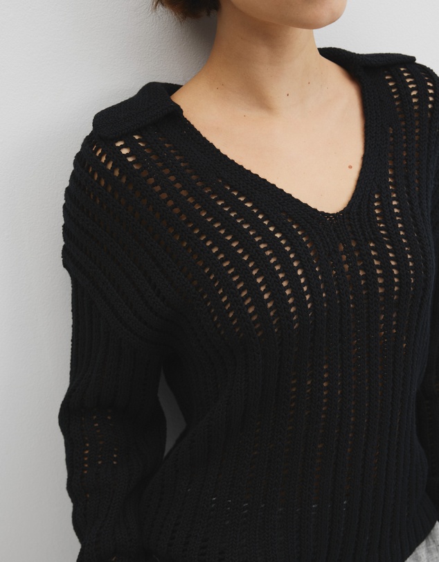 Country Road - Australian Good Earth Cotton Long Sleeve Tape Knit
