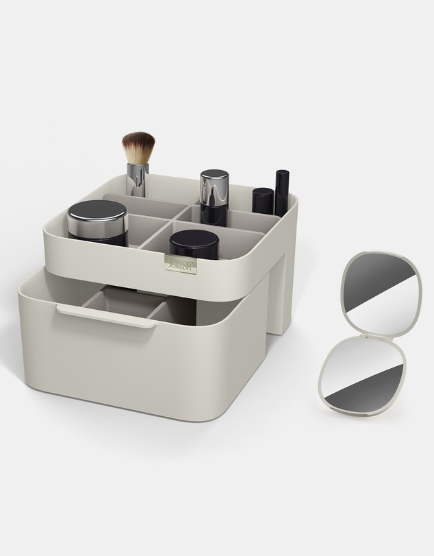 Joseph Joseph - Make Me Up Compact Mirror & Makeup Organiser Set