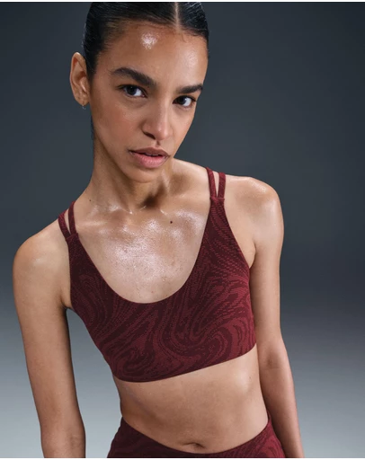 Nike - Zenvy Light-Support Padded Printed Sports Bra