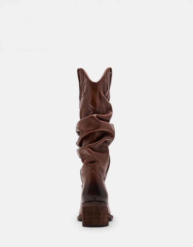 Steve Madden - Stage Cognac Leather Boots