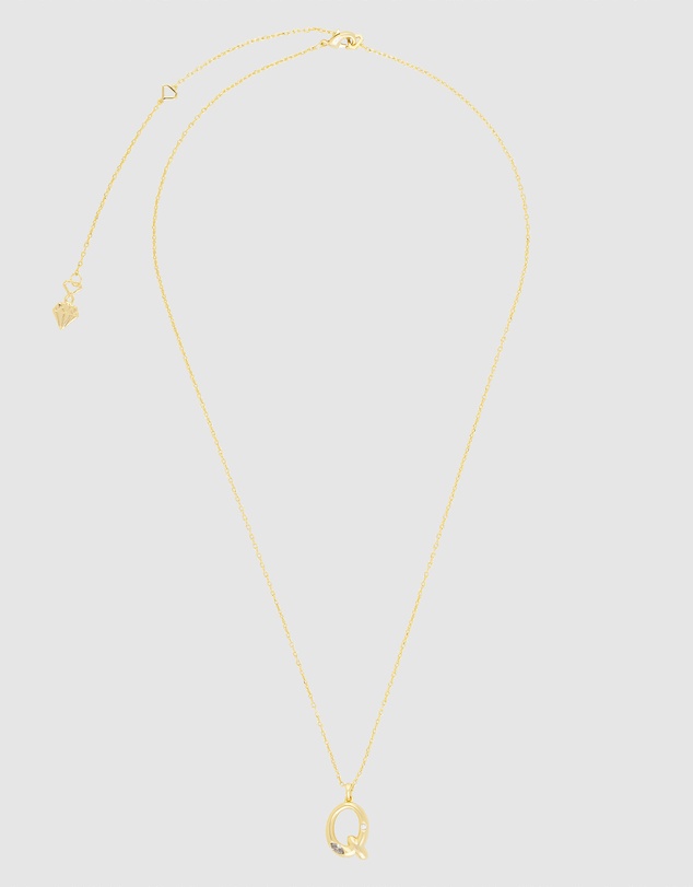 Wanderlust + Co - Alphabet Bubble Pendant Necklace - Letter Q