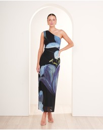 Pilgrim - Paris Printed Mesh Maxi Dress