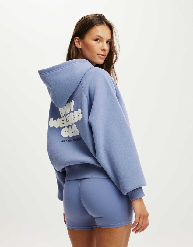 Cotton On Body Active - Plush Premium Graphic Raglan Hoodie