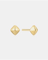 Ania Haie - Ania Haie Gold Pyramid Glam Stud Earrings