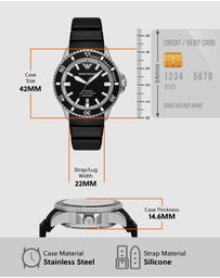 Emporio Armani - Black Analogue Watch