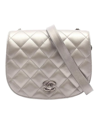Pre-Loved by Azura Reborn - Pre-Loved CC Quilted Lambskin Casual Pocket Flap Bag