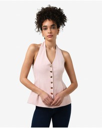 Forcast - Lola Halter Neck Peplum Vest