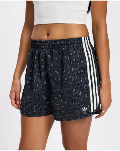 adidas Originals - Leopard Satin Shorts
