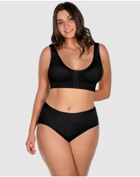 B Free Intimate Apparel - Bamboo Padded Front Closure Wire Free Bra (B-C-D-DD) Cup