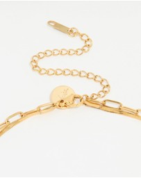 Lovisa - Waterproof Gold Plated Stainless Steel Double Link Layered Necklace