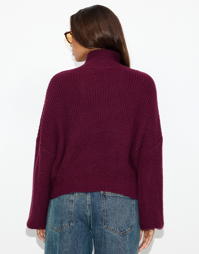 Dazie - Riley Funnel Neck Knit Jumper
