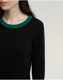 Oxford - Bridgette Contrast Trim Knit Dress