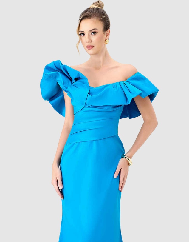 Bariano - Sminty Dramatic Frill Gown
