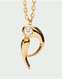 PDPAOLA - Initial 2026 P Pendant Necklace