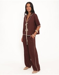 Petal & Pup - Dalton Pant - Brown Cream