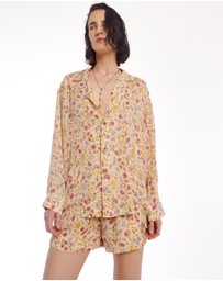 THE TALES - Florence Bloom Crepe Shorts