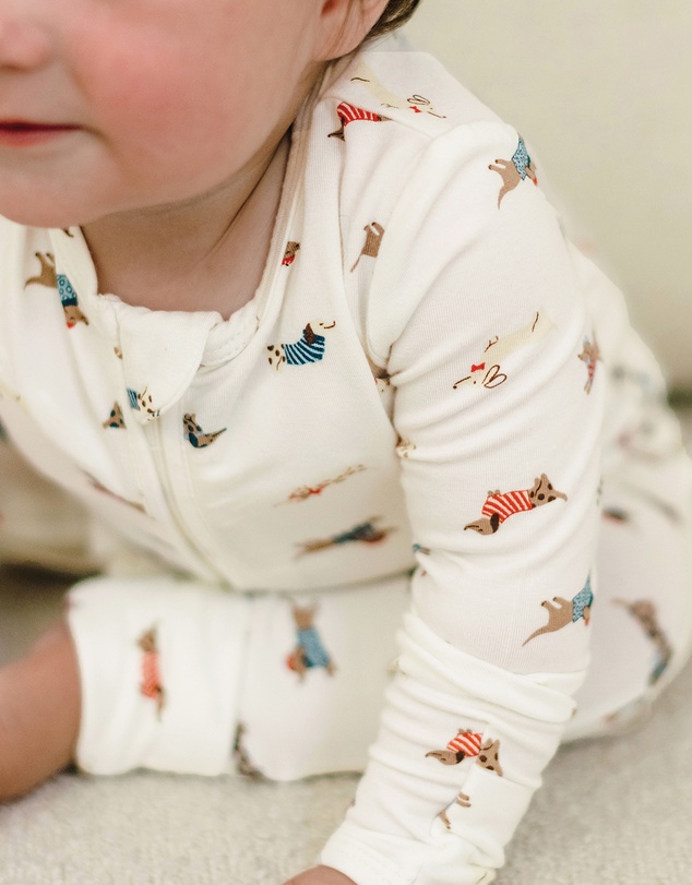 Kynd Baby - Day Or Night Onesie in Dachshund