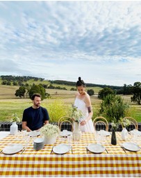 Basil Bangs - Indoor Outdoor Tablecloth