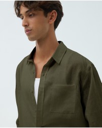 AERE - Resort Linen LS Shirt