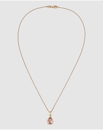 Elli Jewelry - Necklace Crystal Drop 925 Sterling Silver Gold-Plated