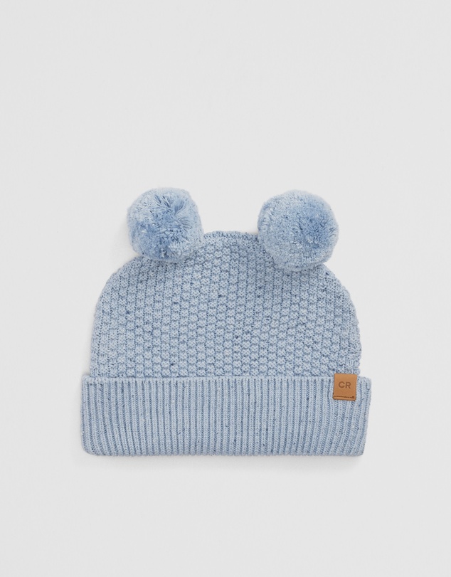 Country Road - Organically Grown Cotton Cord Pom Pom Knit Beanie