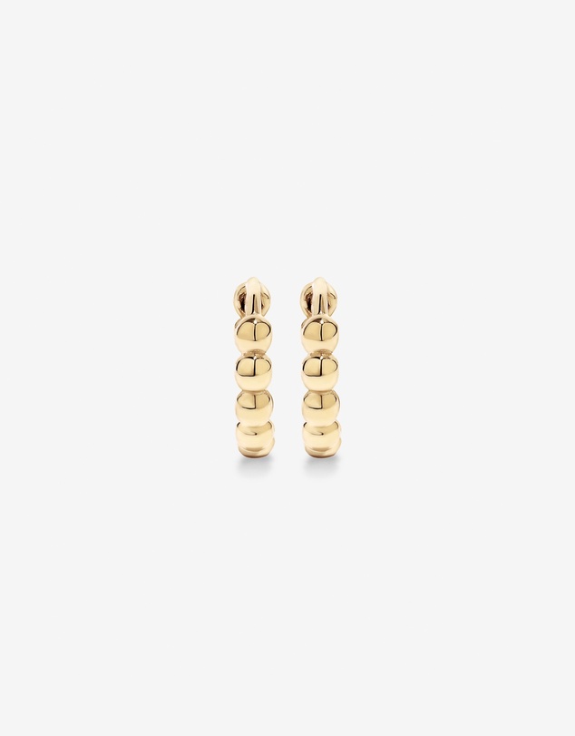 Michael Hill - 10.5mm Small Beaded Huggie Earrings in 10kt Yellow Gold