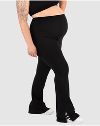 B Free Intimate Apparel - Maternity Flare Leggings | High Waisted & Pet Hair Resistant