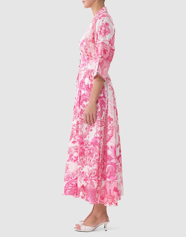 Camilla - Shaped Waistband Midi Dress