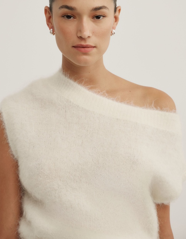 Witchery - Asymmetric Fluffy Top