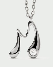 PDPAOLA - Initial 2026 M Silver Pendant Necklace