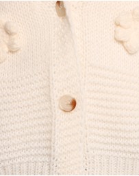 Petal & Pup - Harlee Flower Cardigan - White