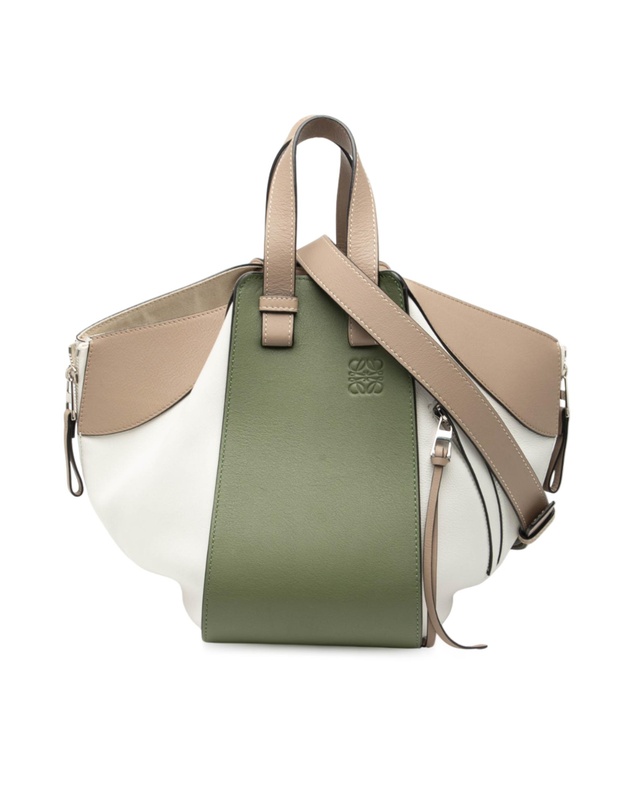 Pre-Loved by Azura Reborn - Pre-Loved Small Tricolor Soft Grained Calfskin Hammock Bag