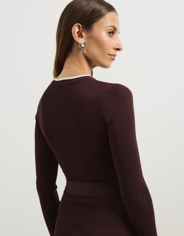Atmos&Here - Maci Fitted Midi Knit Dress