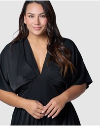 Sunday In The City - Black Noise Maxi Dress