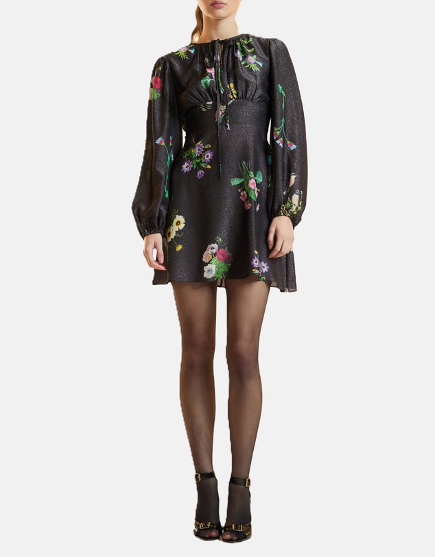 Cynthia Rowley - Printed Lurex Mini Dress