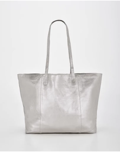 Cobb & Co - Elara Metallic Leather Tote
