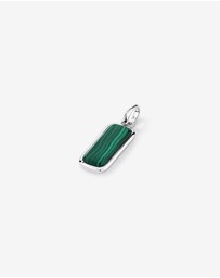 Michael Hill - Malachite Oblong Pendant in Sterling Silver