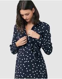 Ripe Maternity - Spot Shirt Dress