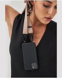 LOUVE COLLECTION - Le Café Noir Phone Case + Latte Love Lanyard