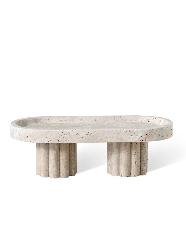 Black Blaze - Column Oval Tray