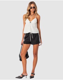 EDIKTED - Remy Ribbon Track Shorts