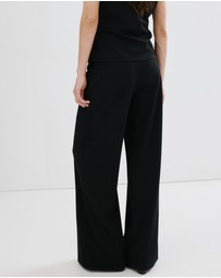 M.N.G - Straight-Fit Trousers With Elastic Waist