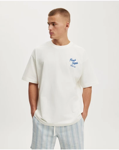 Cotton On - Box Fit Text T-Shirt