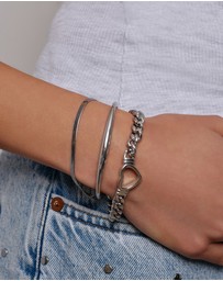 Arms Of Eve - Sylvia Silver Snake Chain Bracelet